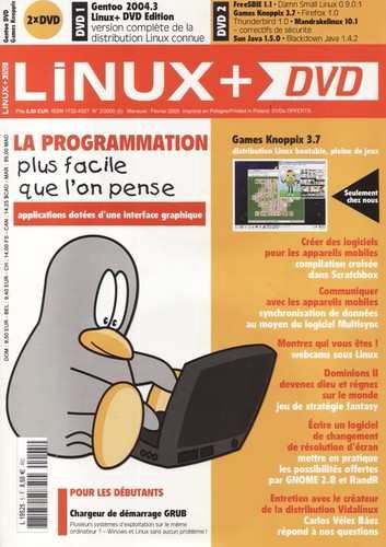 Cliquer pour agrandir : LINUX + -N°2/2005- OUTILS DE LA PROGRAMMATION -REVUE + 2 DVD