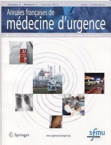 Cliquer pour agrandir : Annales françaises de Médecine d'Urgence N° 1 Janvier 2012-